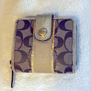 Coach Signature Stripe Heritage Wallet